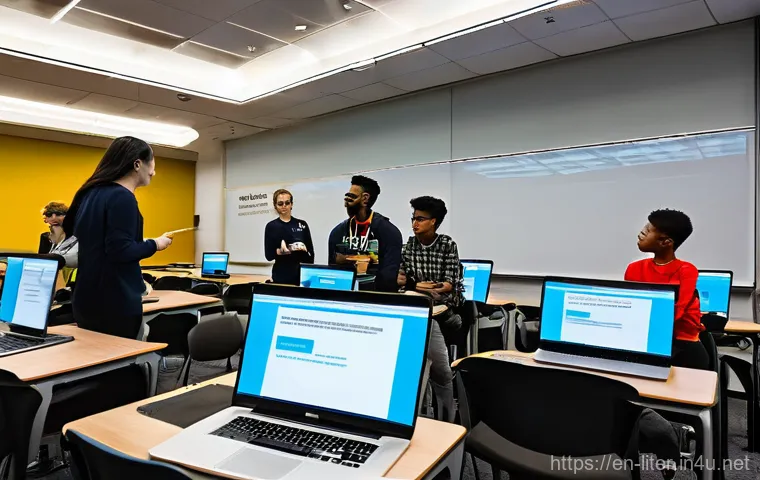 문해교육사 학습자 수준별 교육법 - **Personalized Digital Learning Hub:**
    "A vibrant and inclusive learning environment filled with...