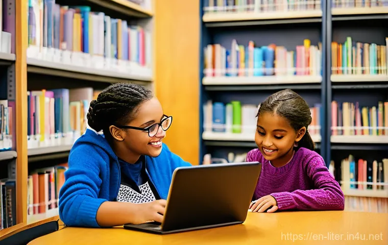 문해교육사 학습자 수준별 교육법 - **Critical Digital Citizenship Workshop:**
    "A dynamic workshop scene where a mixed group of adul...