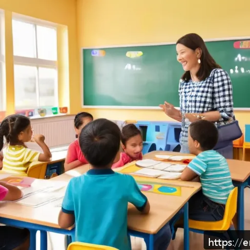 문해교육사와 언어학의 관계 - A bright, inviting classroom scene with diverse young children engaged in phonetic learning activiti...