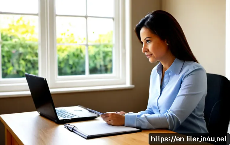 문해교육사 이직 성공 전략 - Photorealistic career transition scene for an adult literacy educator, confident middle-aged woman i...